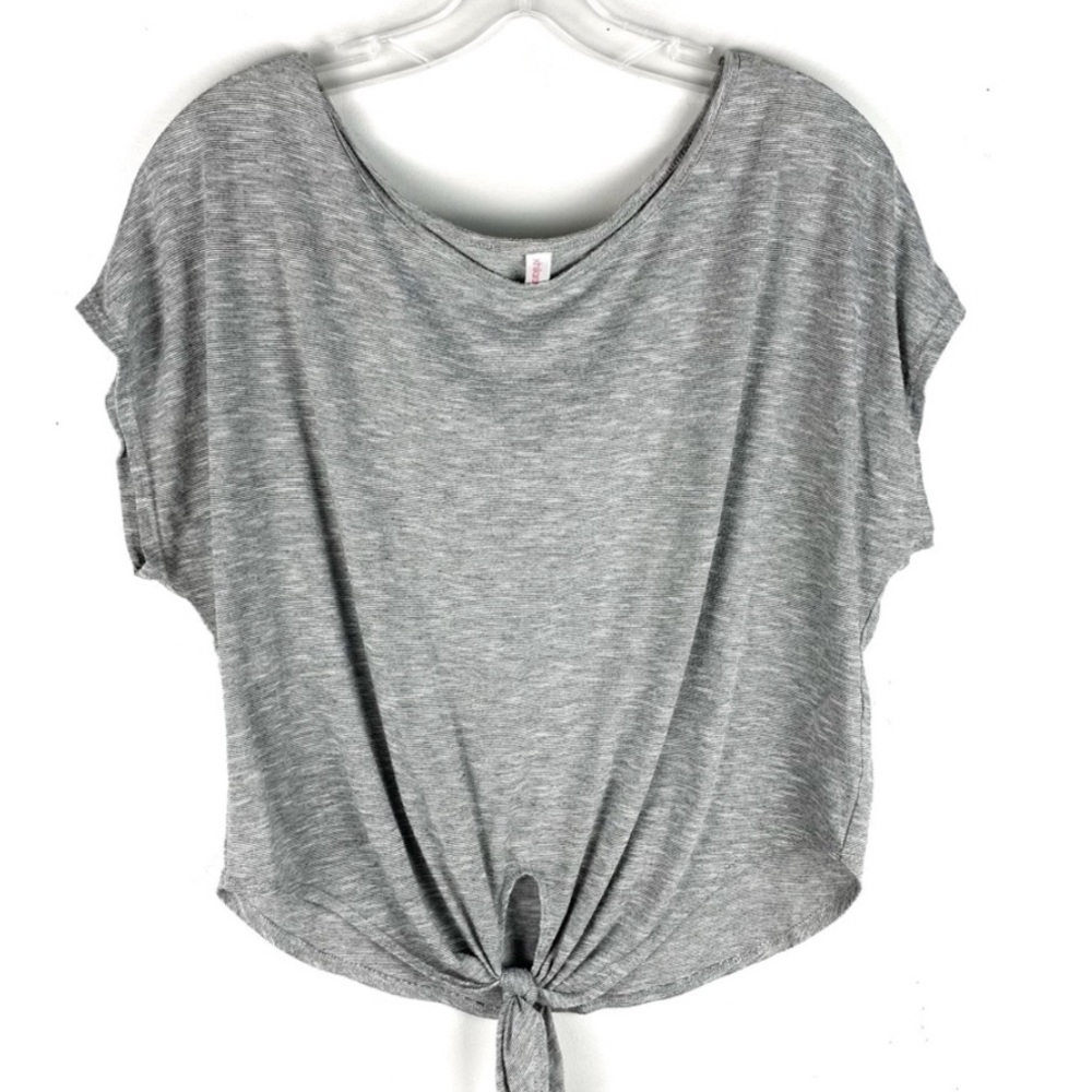 Mossimo Gray Tie, off the shoulder shirt